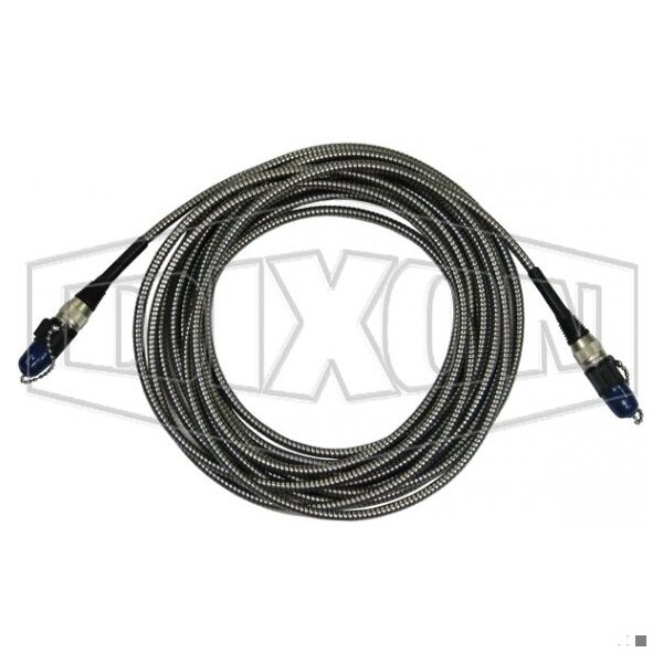 Dixon ADS Spillguard Armored Cable, 3 Pin Connector, For Use with ADS Spillguard System, 316 SS A200CA3P25 - main